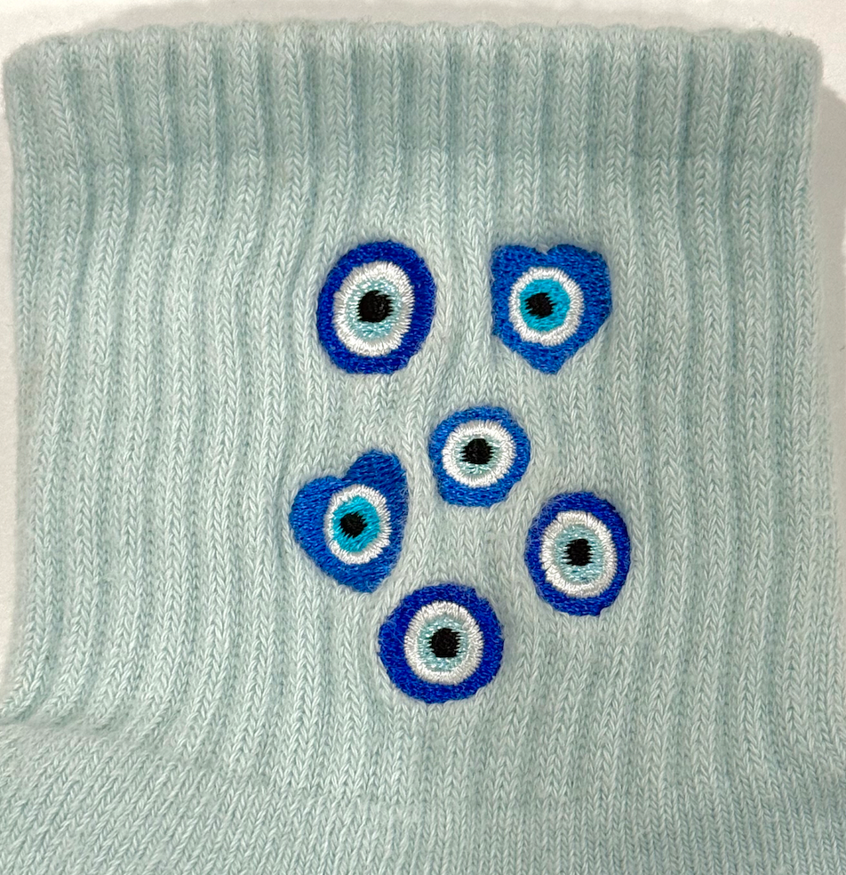 Evil Eye Grip Socks