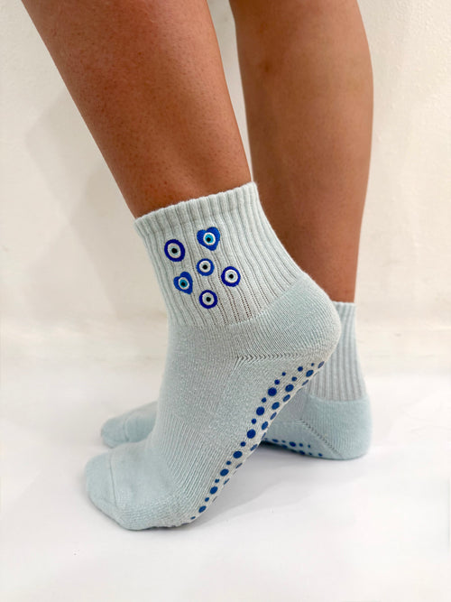 Evil Eye Grip Socks